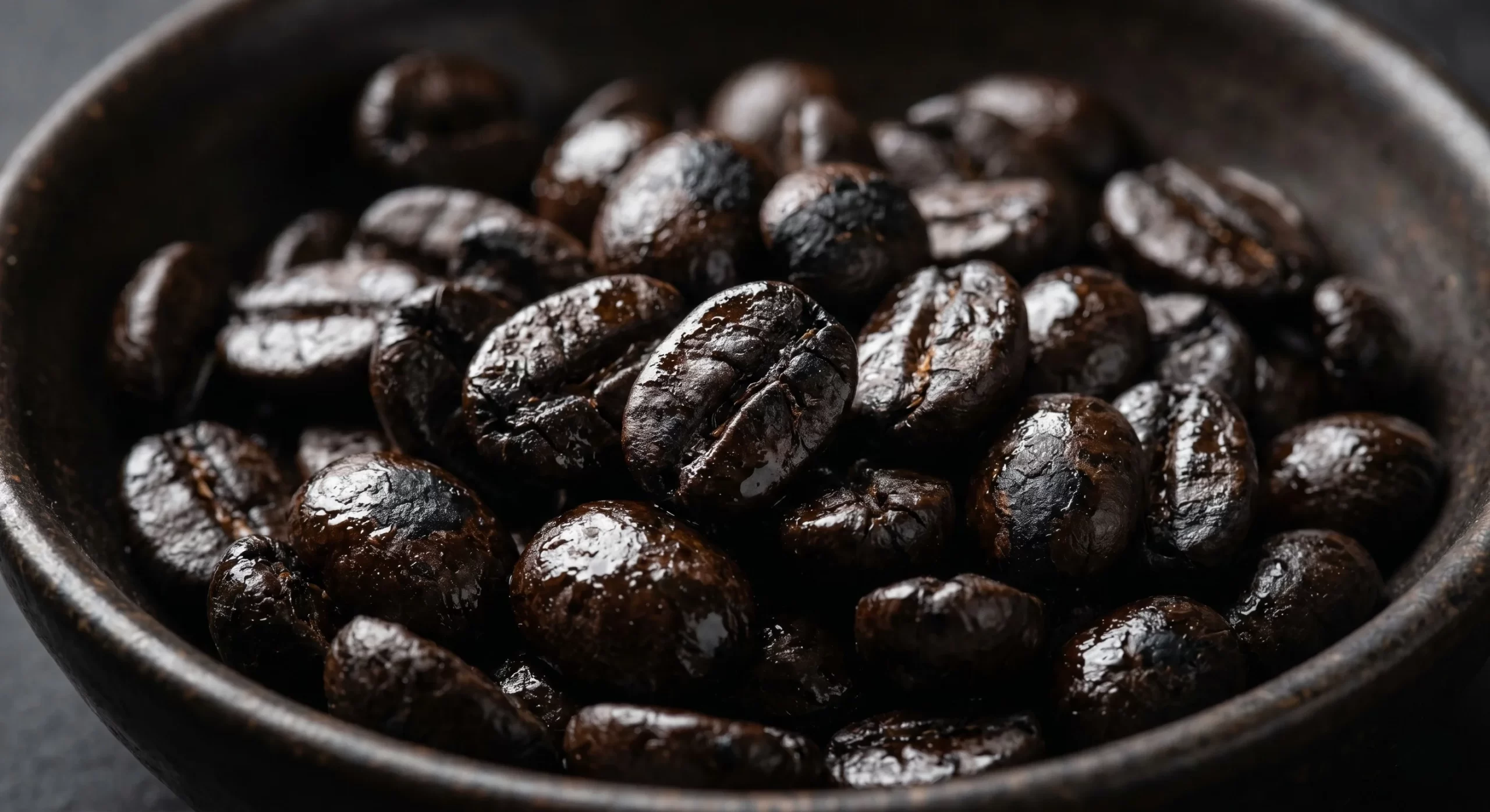 Aşırı kavrulmuş kahve çekirdekleri yanık tat oluşumu