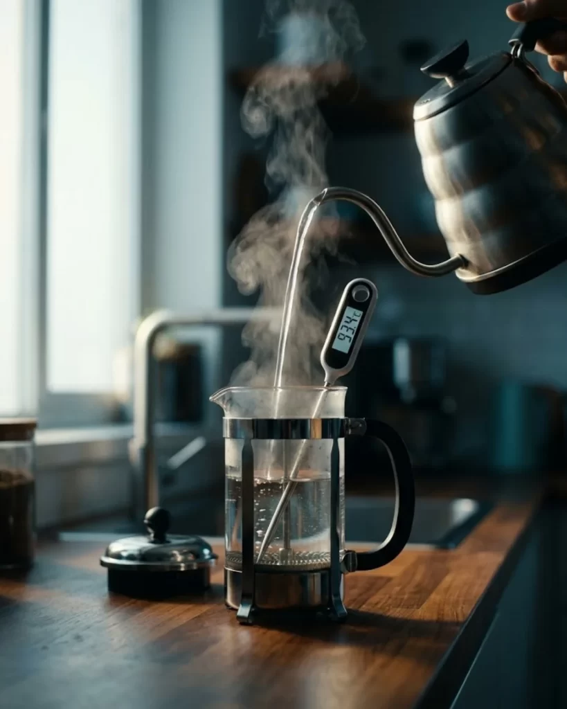 French press demleme için ideal su sıcaklığı