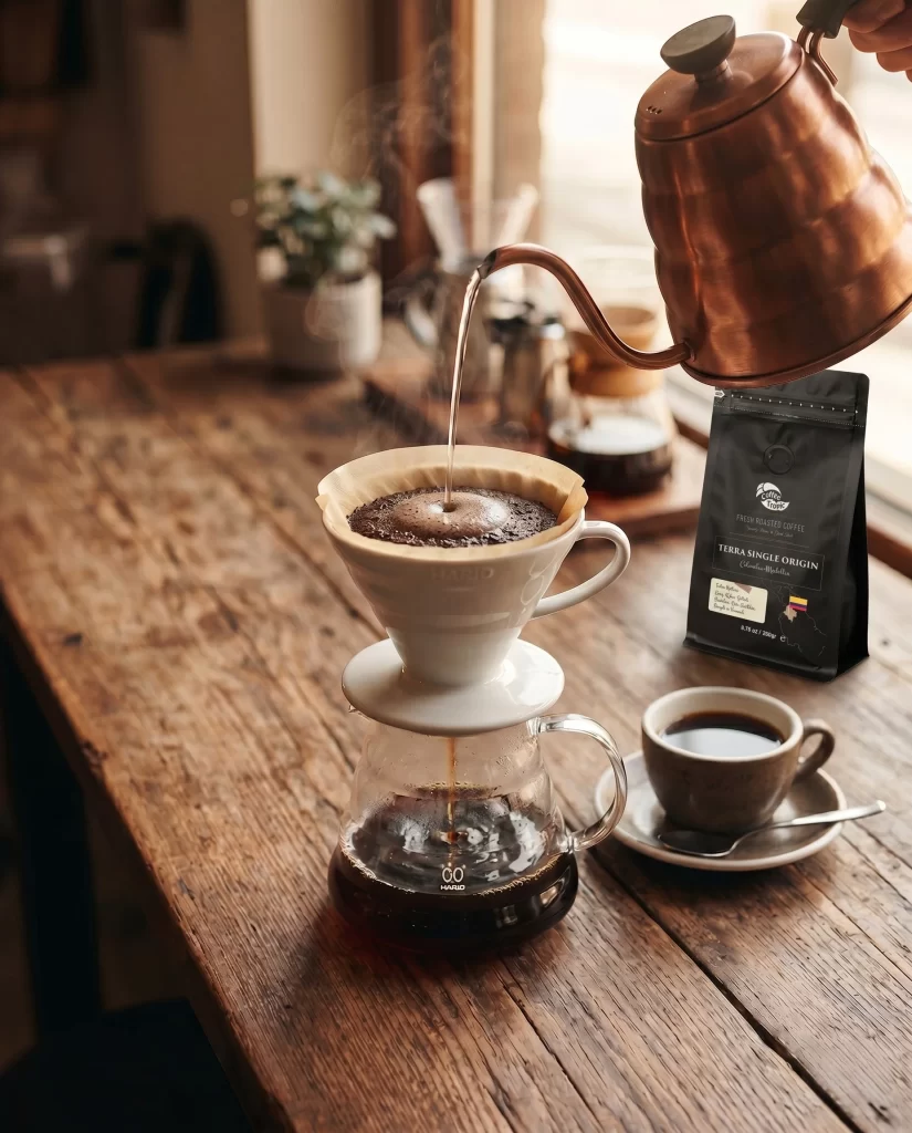 V60 ile kahve demleme hazırlığı ve ekipmanları