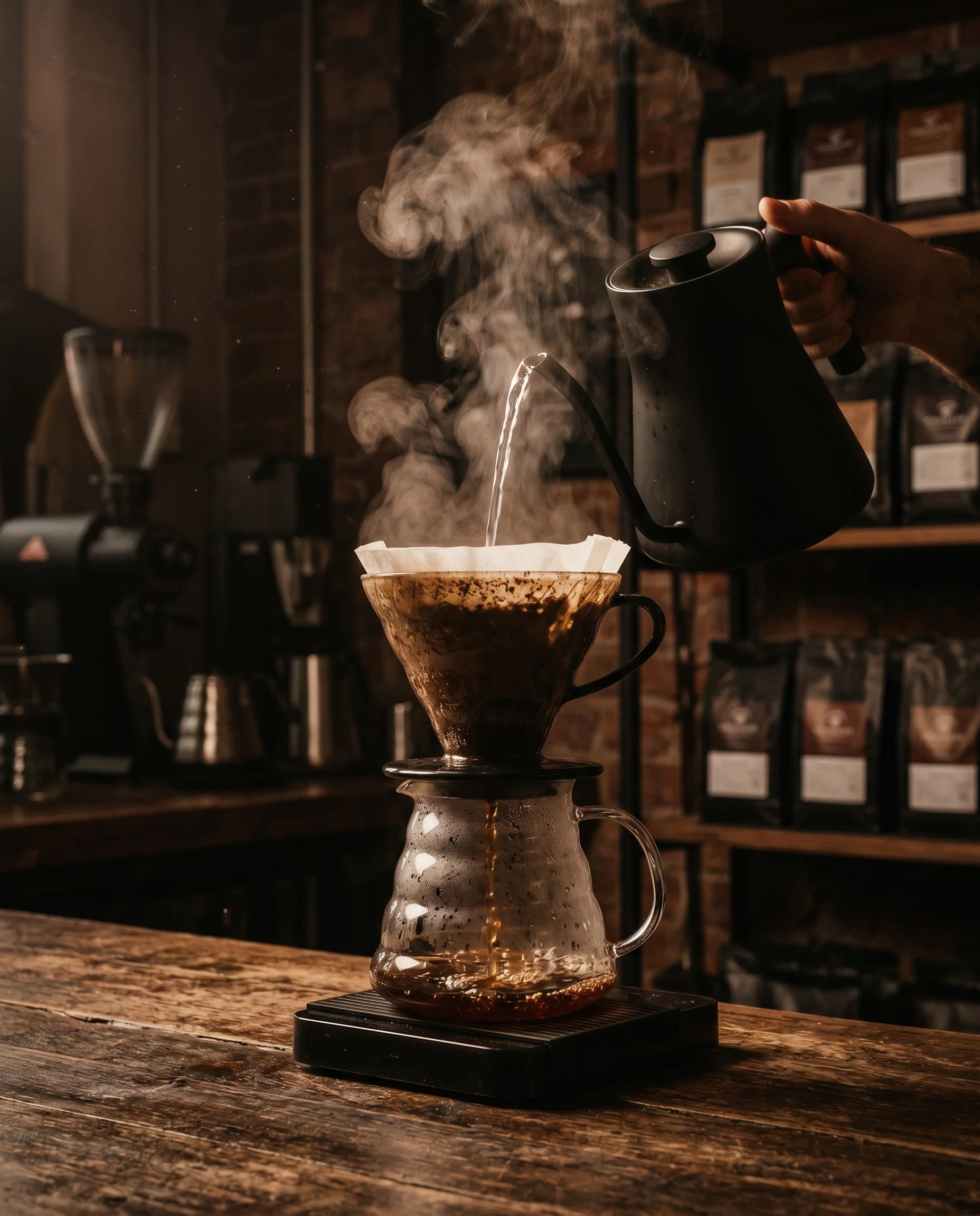 V60 kahve demlerken yapılan yaygın hataların gösterildiği görsel