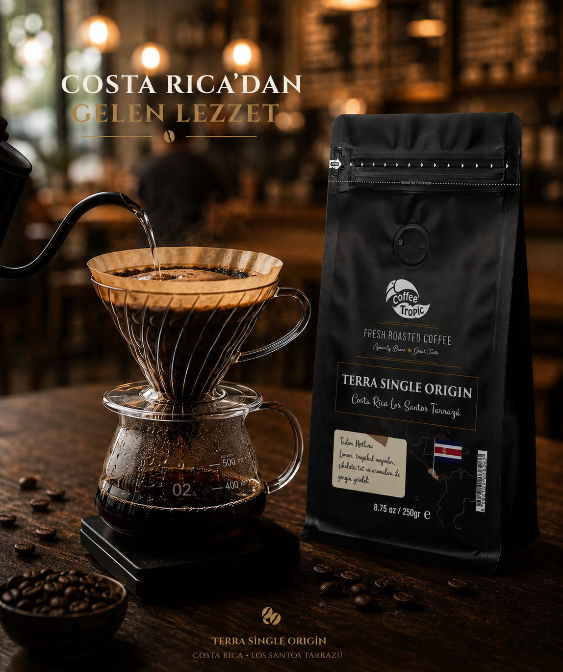 Terra Single Origin Costa Rica Los Santos Tarrazú - Görsel 2