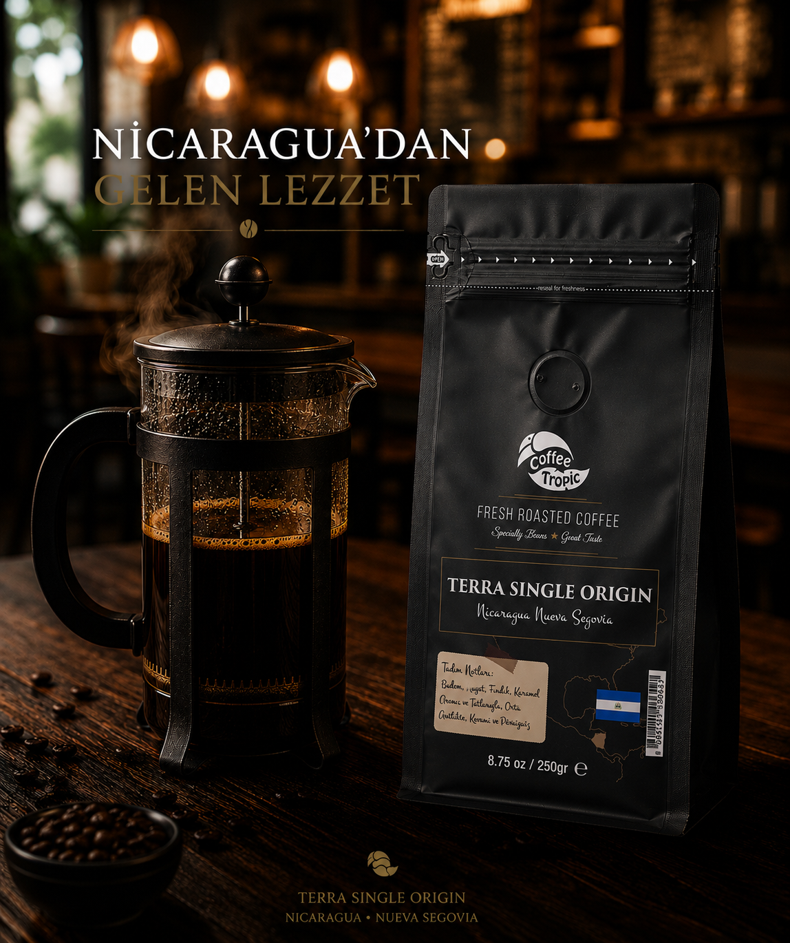 Terra Single Origin Nicaragua Nueva Segovia - Görsel 3