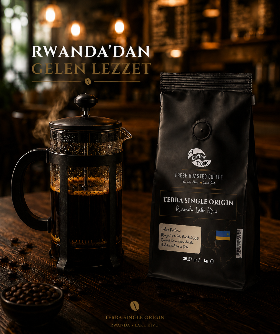 Terra Single Origin Rwanda Lake Kivu - Görsel 2