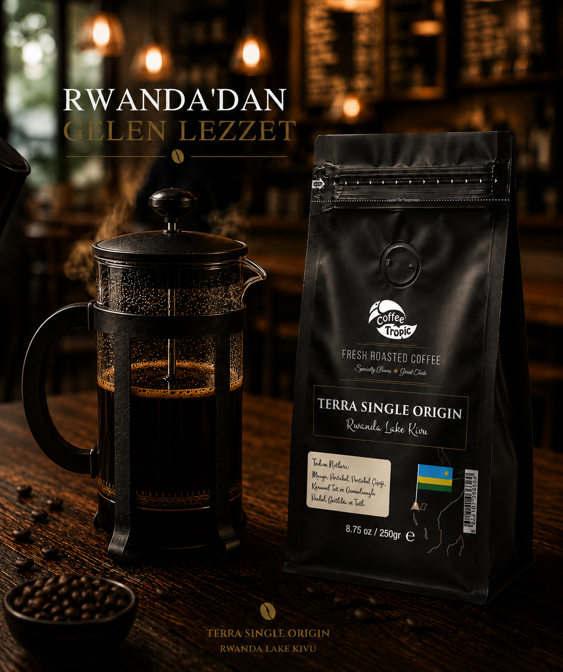 Terra Single Origin Rwanda Lake Kivu - Görsel 3